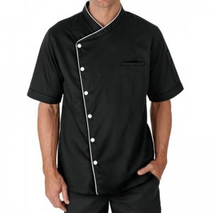 Mens Chef Coat Removable Stud Buttons